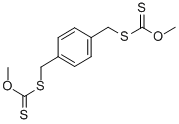 [1,4-Phenylenebis(methylenethio)]bis(thioformic acid O-methyl) ester CAS#: 73771-65-0