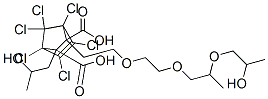 1,4,5,6,7,7-Hexachlorobicyclo[2.2.1]hept-5-ene-2,3-dicarboxylic acid 2-[2-[2-[2-(2-hydroxypropoxy)propoxy]ethoxy]ethyl]3-(2-hydroxypropyl) ester CAS#: 72066-76-3