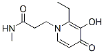 1(4H)-Pyridinepropanamide, 2-ethyl-3-hydroxy-N-methyl-4-oxo- (9CI) CAS#: 742681-77-2