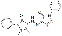 1,5-DIMETHYL-4-[2-(3-METHYL-5-OXO-1-PHENYL-4,5-DIHYDRO-1H-PYRAZOL-4-YLIDEN)HYDRAZINO]-2-PHENYL-2,3-DIHYDRO-1H-PYRAZOL-3-ONE CAS#: 79067-22-4