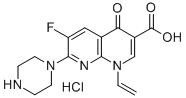 1,8-Naphthyridine-3-carboxylic acid, 1,4-dihydro-1-ethenyl-6-fluoro-4- oxo-7-(1-piperazinyl)-,monohydrochloride CAS#: 75167-16-7