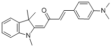 (1E,3E)-4-[4-(DIMETHYLAMINO)PHENYL]-1-(1,3,3-TRIMETHYL-1,3-DIHYDRO-2H-INDOL-2-YLIDENE)BUT-3-EN-2-ONE CAS#: 75513-45-0