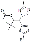 1H-1,2,4-Triazole-1-ethanol, .beta.-(5-bromo-2-thienyl)methyl-.alpha.-(1,1-dimethylethyl)-, acetate (ester) CAS#: 76471-41-5