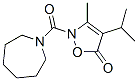 1H-Azepine,  hexahydro-1-[[3-methyl-4-(1-methylethyl)-5-oxo-2(5H)-isoxazolyl]carbonyl]-  (9CI) CAS#: 706804-33-3