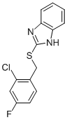 1H-BENZIMIDAZOLE, 2-[[(2-CHLORO-4-FLUOROPHENYL)METHYL]THIO]- CAS#: 709000-34-0