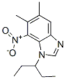 1H-Benzimidazole, 1-(1-ethylpropyl)-5,6-dimethyl-7-nitro- CAS#: 73215-11-9
