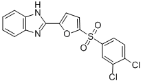 1H-Benzimidazole, 2-(5-((3,4-dichlorophenyl)sulfonyl)-2-furanyl)- CAS#: 75745-85-6