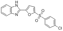 1H-Benzimidazole, 2-(5-((4-chlorophenyl)sulfonyl)-2-furanyl)- CAS#: 75745-84-5