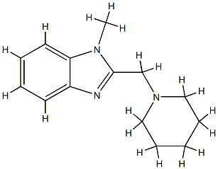 1H-Benzimidazole,1-methyl-2-(1-piperidinylmethyl)-(9CI) CAS#: 794551-95-4
