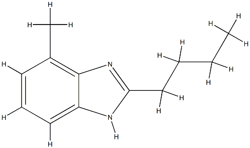 1H-Benzimidazole,2-butyl-4-methyl-(9CI) CAS#: 77303-08-3
