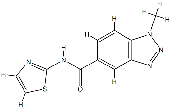 1H-Benzotriazole-5-carboxamide,1-methyl-N-2-thiazolyl-(9CI) CAS#: 701222-18-6