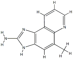 1H-Imidazo[4,5-f]quinolin-2-amine,5-methyl-(9CI) CAS#: 77094-09-8