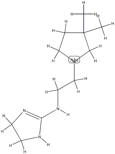 1H-Imidazol-2-amine,N-[2-(3,3-dimethyl-1-pyrrolidinyl)ethyl]-4,5-dihydro-(9CI) CAS#: 791524-13-5