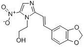 1H-Imidazole-1-ethanol, 2-(2-(1,3-benzodioxol-5-yl)ethenyl)-5-nitro- CAS#: 74550-86-0