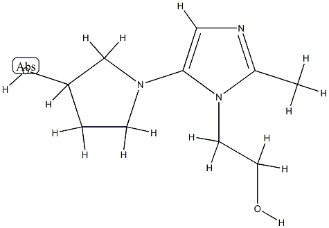 1H-Imidazole-1-ethanol,5-(3-hydroxy-1-pyrrolidinyl)-2-methyl-(9CI) CAS#: 799814-03-2