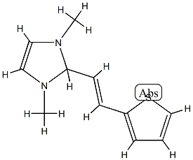 1H-Imidazole,2,3-dihydro-1,3-dimethyl-2-[(1E)-2-(2-thienyl)ethenyl]-(9CI) CAS#: 791586-11-3