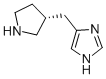 1H-Imidazole,4-[(3R)-3-pyrrolidinylmethyl]-(9CI) CAS#: 738578-40-0