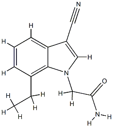 1H-Indole-1-acetamide,3-cyano-7-ethyl-(9CI) CAS#: 722467-96-1