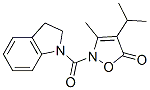 1H-Indole,  2,3-dihydro-1-[[3-methyl-4-(1-methylethyl)-5-oxo-2(5H)-isoxazolyl]carbonyl]-  (9CI) CAS#: 706804-08-2