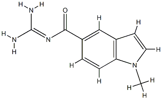1H-Indole-5-carboxamide,N-(aminoiminomethyl)-1-methyl-(9CI) CAS#: 792163-48-5