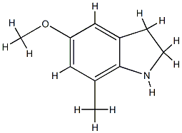 1H-Indole,2,3-dihydro-5-methoxy-7-methyl-(9CI) CAS#: 736923-00-5
