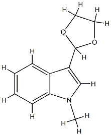 1H-Indole,3-(1,3-dioxolan-2-yl)-1-methyl-(9CI) CAS#: 773093-52-0