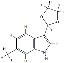 1H-Indole,3-(1,3-dioxolan-2-yl)-6-methyl-(9CI) CAS#: 773088-56-5