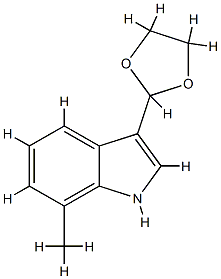 1H-Indole,3-(1,3-dioxolan-2-yl)-7-methyl-(9CI) CAS#: 773088-58-7