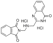 1H-Isoindole-1,3(2H)-dione, 2-((((4-oxo-3(4H)-quinazolinyl)methyl)amin o)methyl)-, dihydrochloride CAS#: 75159-22-7