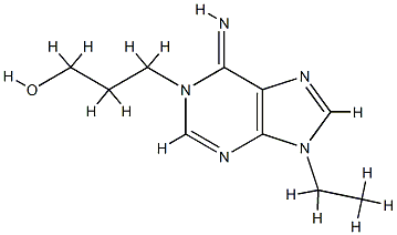 1H-Purine-1-propanol,9-ethyl-6,9-dihydro-6-imino-(9CI) CAS#: 755713-82-7