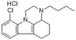 1H-Pyrazino(3,2,1-jk)carbazole, 2,3,3a,4,5,6-hexahydro-3-butyl-10-chlo ro-, hydrochloride CAS#: 76061-76-2
