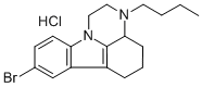 1H-Pyrazino(3,2,1-jk)carbazole, 2,3,3a,4,5,6-hexahydro-8-bromo-3-butyl -, hydrochloride CAS#: 76061-81-9