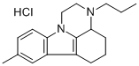 1H-Pyrazino(3,2,1-jk)carbazole, 2,3,3a,4,5,6-hexahydro-8-methyl-3-prop yl-, hydrochloride CAS#: 76061-65-9