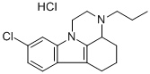 1H-Pyrazino(3,2,1-jk)carbazole, 2,3,3a,4,5,6-hexahydro-9-chloro-3-prop yl-, hydrochloride CAS#: 76061-72-8