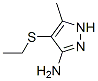 1H-Pyrazol-3-amine,  4-(ethylthio)-5-methyl- CAS#: 73374-03-5