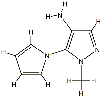 1H-Pyrazol-4-amine,1-methyl-5-(1H-pyrrol-1-yl)-(9CI) CAS#: 780746-49-8