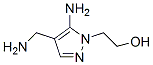 1H-Pyrazole-1-ethanol, 5-amino-4-(aminomethyl)- CAS#: 758680-52-3