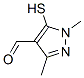 1H-Pyrazole-4-carboxaldehyde,  5-mercapto-1,3-dimethyl- CAS#: 787491-83-2