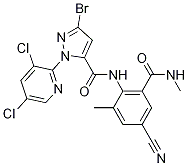 1H-Pyrazole-5-carboxaMide, 3-broMo-N-[4-cyano-2-Methyl-6-[(MethylaMino)carbonyl]phenyl]-1-(3,5-dichloro-2-pyridinyl)- CAS#: 736995-45-2