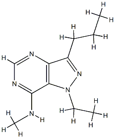 1H-Pyrazolo[4,3-d]pyrimidin-7-amine,1-ethyl-N-methyl-3-propyl-(9CI) CAS#: 741626-16-4
