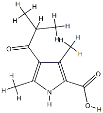 1H-Pyrrole-2-carboxylicacid,3,5-dimethyl-4-(2-methyl-1-oxopropyl)-(9CI) CAS#: 793727-85-2