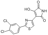 1H-Pyrrole-2,5-dione, 3-(2-(3,4-dichlorophenyl)-4-thiazolyl)-4-hydroxy - CAS#: 78743-16-5