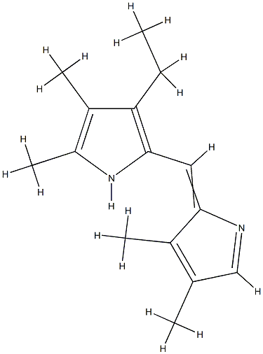 1H-Pyrrole,2-[(3,4-dimethyl-2H-pyrrol-2-ylidene)methyl]-3-ethyl-4,5-dimethyl-(9CI) CAS#: 736076-80-5