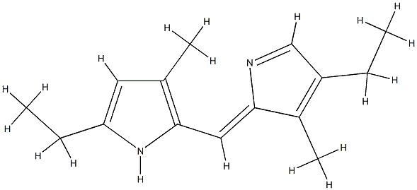 1H-Pyrrole,4-ethyl-2-[(5-ethyl-3-methyl-2H-pyrrol-2-ylidene)methyl]-3-methyl-(9CI) CAS#: 738516-16-0