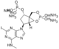 (1R,2S,4S,5S)-4-[2-IODO-6-(METHYLAMINO)-9H-PURIN-9-YL]-2-(PHOSPHONOOXY)BICYCLO[3.1.0]HEXANE-1-METHANOL DIHYDROGEN PHOSPHATE ESTER TETRAAMMONIUM SALT CAS#: 779323-43-2