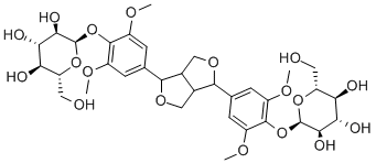 [(1S,3aR,4S,6aS)-Tetrahydro-1H,3H-furo[3,4-c]furan-1,4-diyl]bis(2,6-dimethoxy-4,1-phenylene)bis-beta-D-glucopyranoside CAS#: 79484-75-6