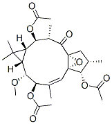 (1aR,2R,3S,4aR,6S,7S,7aS,8E,10R,11R,11aS)-2,7,10-Tris(acetyloxy)-1a,2,3,6,7,10,11,11a-octahydro-11-methoxy-1,1,3,6,9-pentamethyl-4a,7a-epoxy-5H-cyclopenta[a]cyclopropa[f]cycloundecen-4(1H)-one CAS#: 77573-15-0