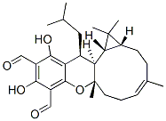 (1aR,4E,7aS,13S,13aS,13bR)-1,1a,2,3,6,7,7a,13,13a,13b-Decahydro-10,12-dihydroxy-1,1,4,7a-tetramethyl-13-(2-methylpropyl)benzo[b]cyclopropa[9,10]cyclodeca[1,2-e]pyran-9,11-dicarbaldehyde CAS#: 77794-65-1