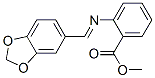 2-[[(1,3-Benzodioxol-5-yl)methylene]amino]benzoic acid methyl ester CAS#: 72939-49-2