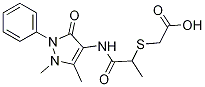 ({2-[(1,5-dimethyl-3-oxo-2-phenyl-2,3-dihydro-1H-pyrazol-4-yl)amino]-1-methyl-2-oxoethyl}thio)acetic acid CAS#: 757192-84-0